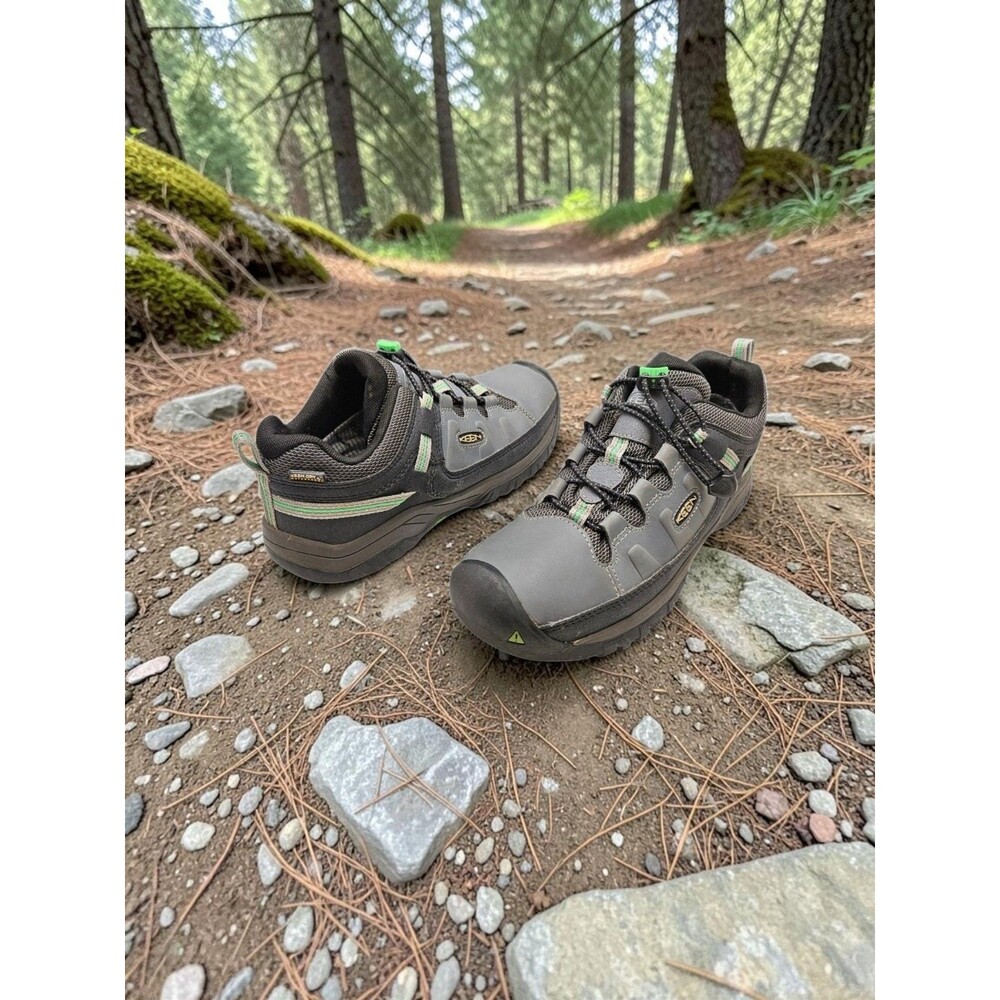 Keen Targhee Kids Hiking Shoes Sneakers Boots SZ 6 Trail Gray Waterproof 1024011